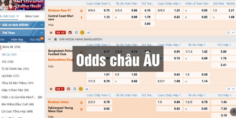 thuật ngữ odd là gì
