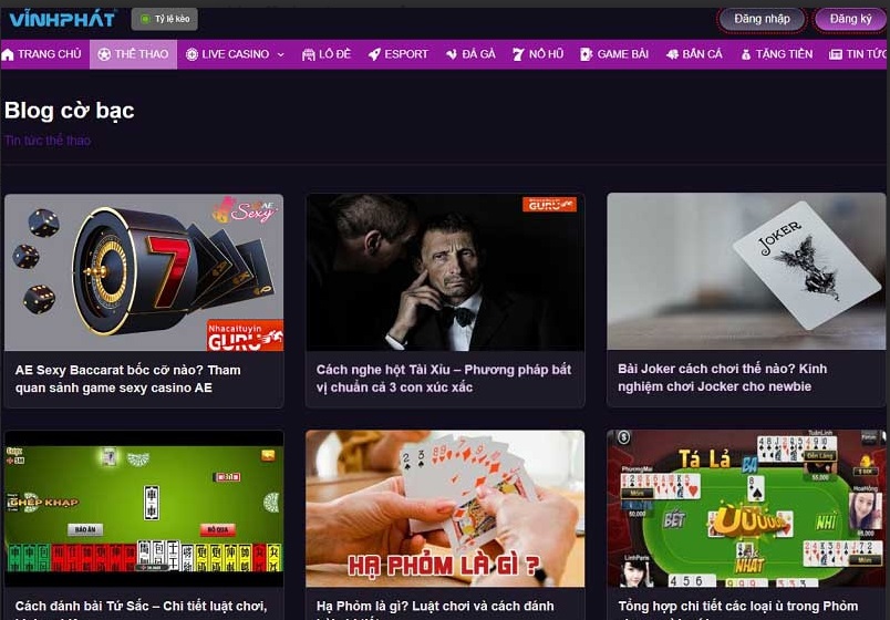 Vinhphatmobile chia sẻ mẹo chơi cá cược